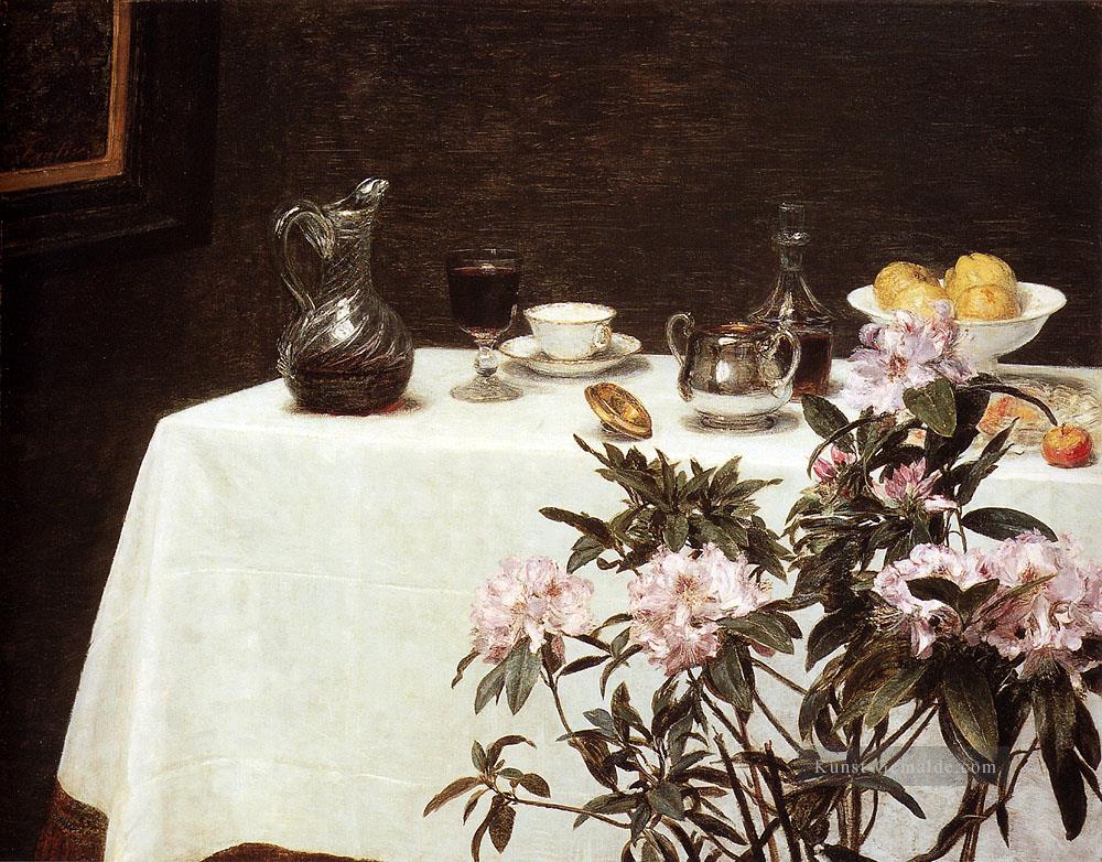 Stillleben Ecke Einer Tabelle maler Henri Fantin Latour Blumen Ölgemälde